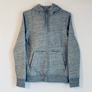 Figs Onshift Women’s Heather Gray Full-Zip Hoodie Lightweight X/S Athletic